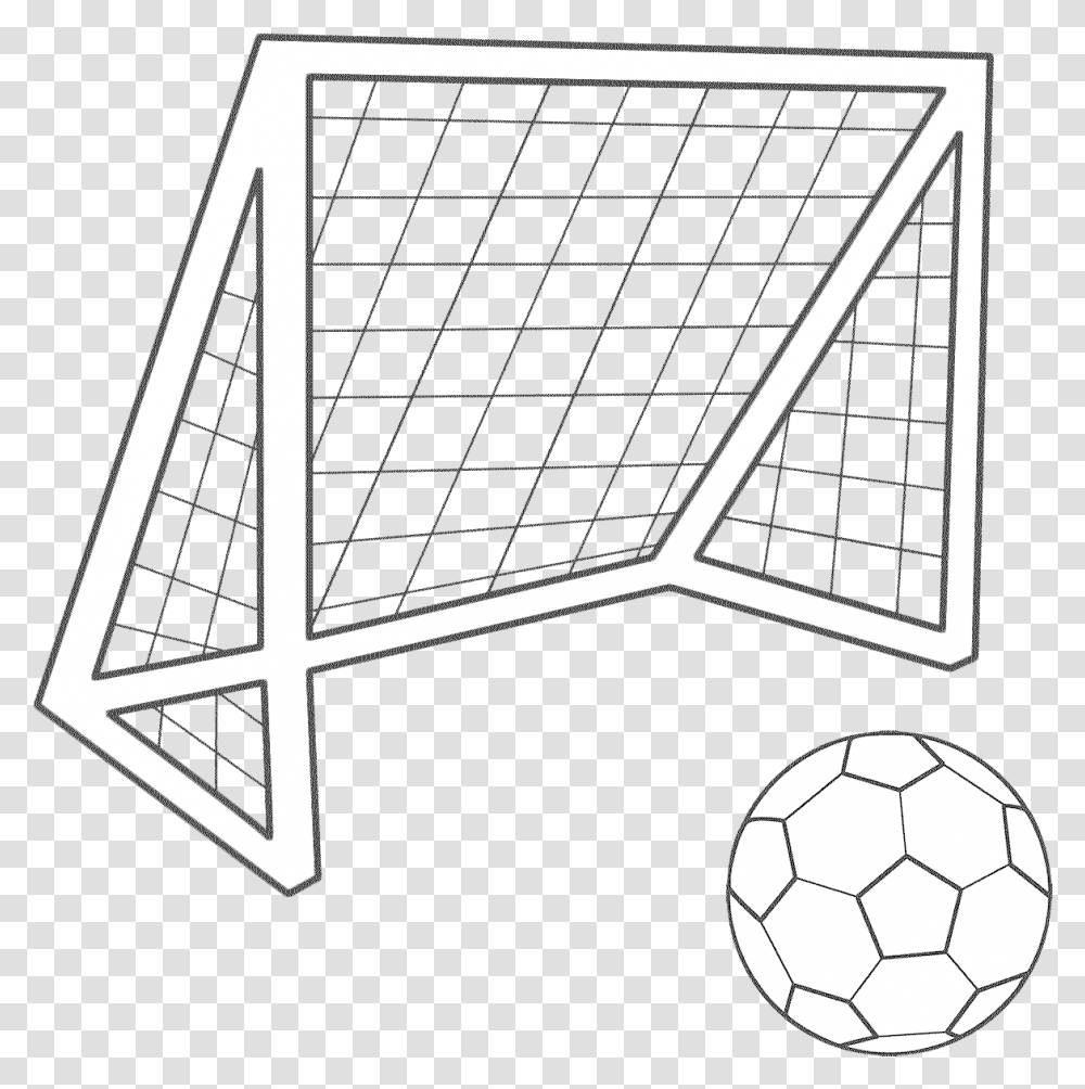 Download Hd Football Goal Soccer Goal Coloring, Soccer Ball, Team Sport, Sports, Solar Panels Transparent Png