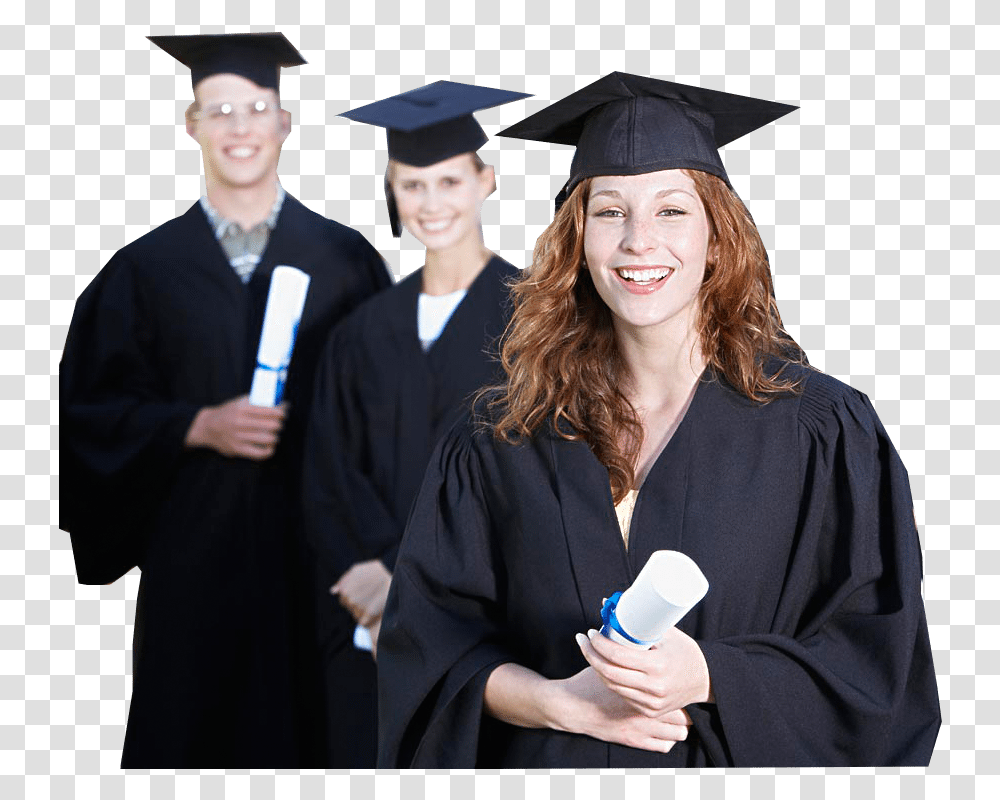 Download Hd Fore Graduation Cap And Gown Diploma University People, Person, Human, Suit, Overcoat Transparent Png
