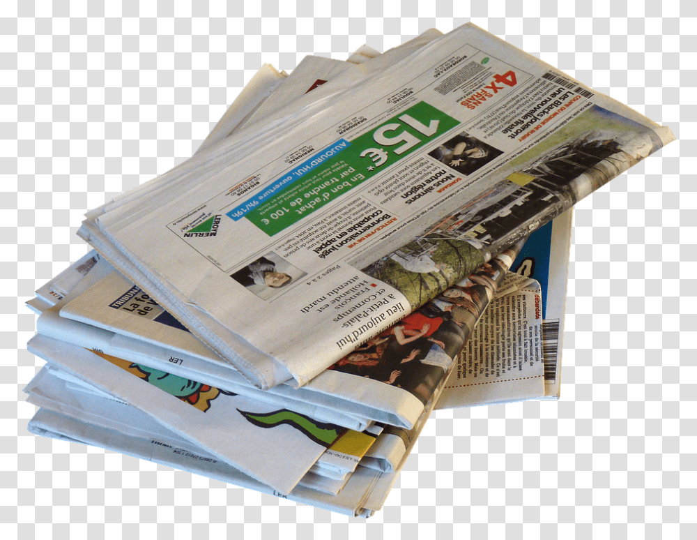 Download Hd Framed Art For Your Wall Paper Stack Of Newspaper Rubbish, Text, Box Transparent Png