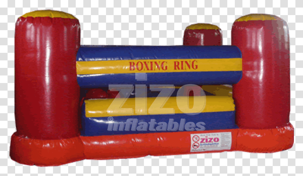 Download Hd Free Boxing Ring Ropes Inflatable Inflatable, Toy, Indoor Play Area Transparent Png