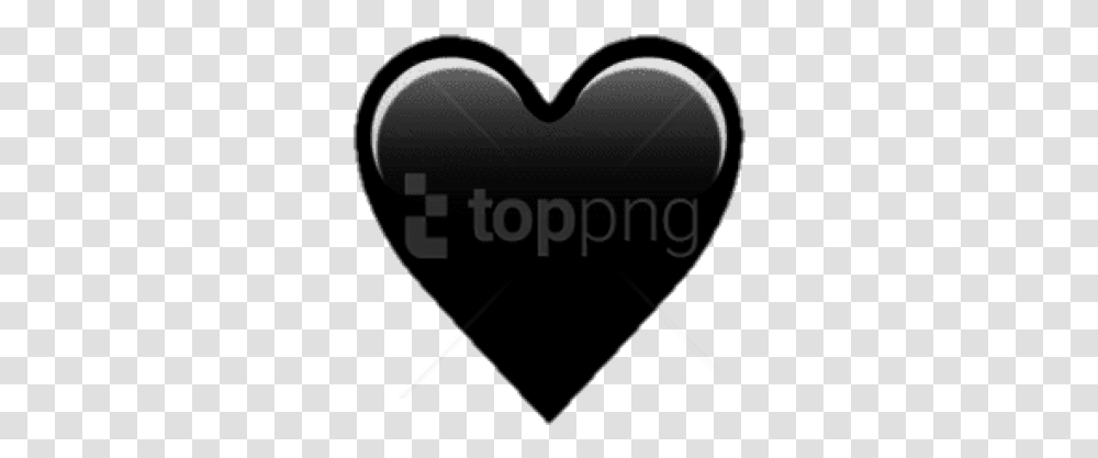 Download Hd Free Emoji Black Heart Clipart Emoji Corazon, Helmet, Clothing, Apparel, Cushion Transparent Png
