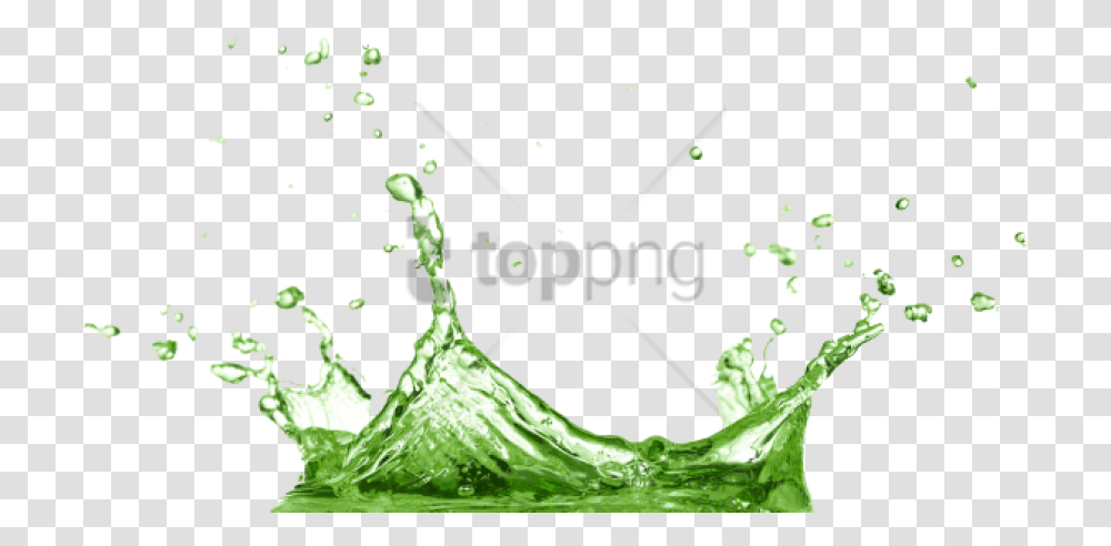 Download Hd Free Green Water Splash Water Splash Background, Plant, Food, Citrus Fruit, Vegetable Transparent Png