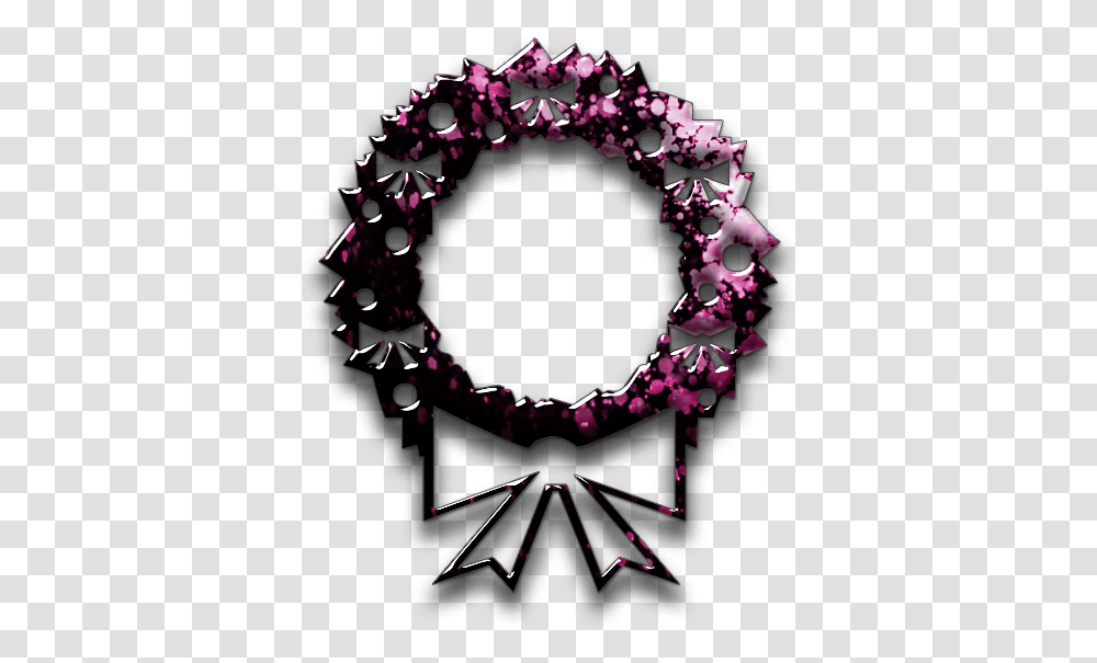 Download Hd Free Icons Pink Christmas Wreath Icon, Graphics, Art, Purple, Paper Transparent Png