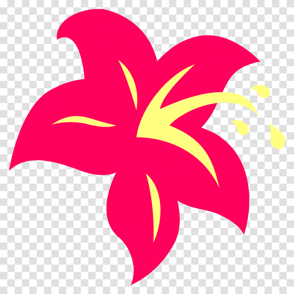 Download Hd Free Images 2018 Hibiscus Flower Clipart Black My Little Pony Cutie Mark Flower, Plant, Blossom, Petal, Symbol Transparent Png
