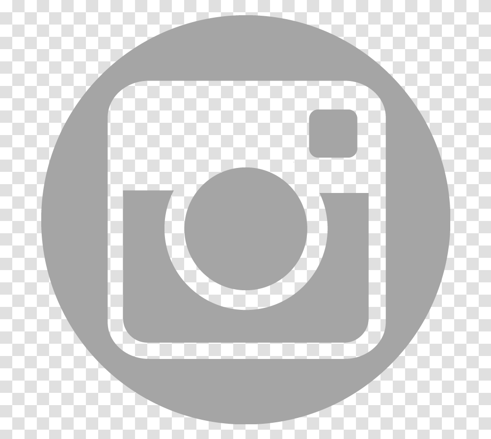 Download Hd Free Instagram Logo Grey Clipart Instagram Facebook Logo Gray, Symbol, Stencil, Emblem, Plectrum Transparent Png