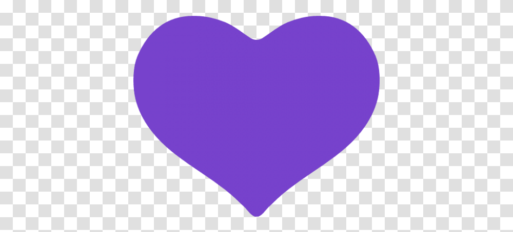 Download Hd Free Purple Heart Emoji Facebook Images Purple Heart No Background, Pillow, Cushion, Balloon, Petal Transparent Png