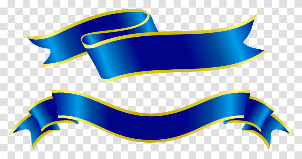 Download Hd Free Vector Ribbon Blue Image With Vector Blue Ribbon, Hat, Clothing, Apparel, Strap Transparent Png