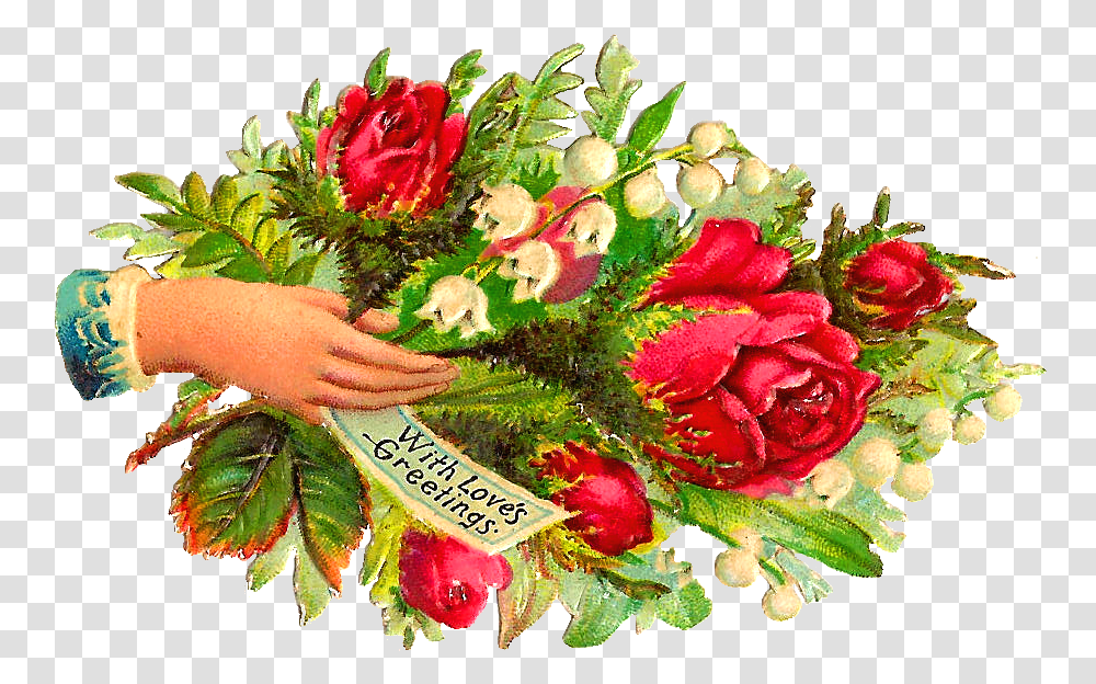 Download Hd Free Victorian Rose Clip Art Wallpaper Garden Roses, Plant, Flower, Blossom, Flower Arrangement Transparent Png