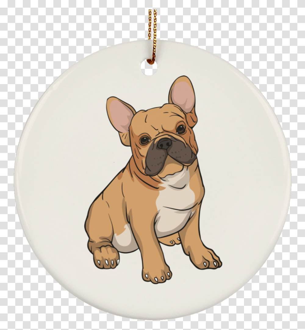 Download Hd French Bulldog Dog Ornament Christmas Tree Cute French Bulldog Stickers, Pet, Canine, Animal, Mammal Transparent Png