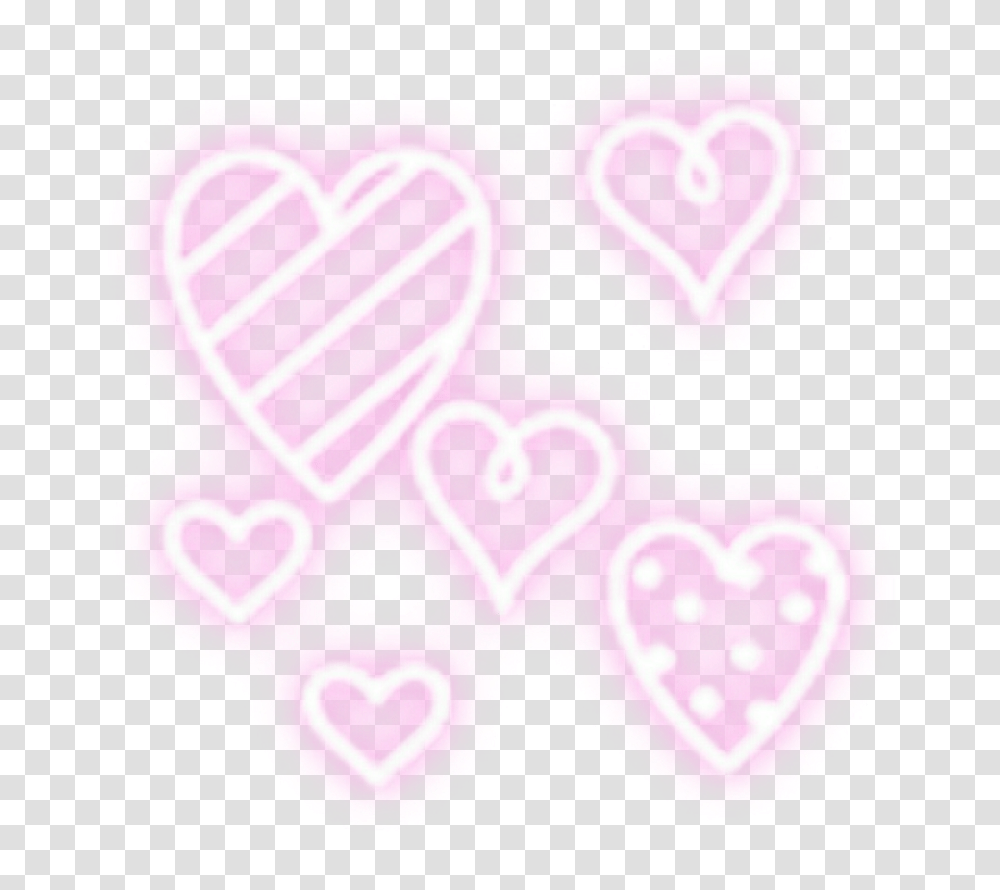 Download Hd Ftestickers Hearts Light Glow Glowing Luminous Girly, Purple, Rug, Text, Label Transparent Png