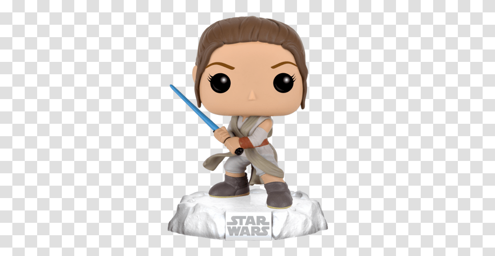 Download Hd Funko Pop Rey Star Wars Image Force Awakens Funko Pop, Doll, Toy, Figurine, Photography Transparent Png