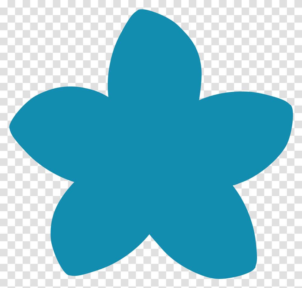 Download Hd Futna Flower Plumeria Turquoise Clip Art, Leaf, Plant, Star Symbol, Tree Transparent Png