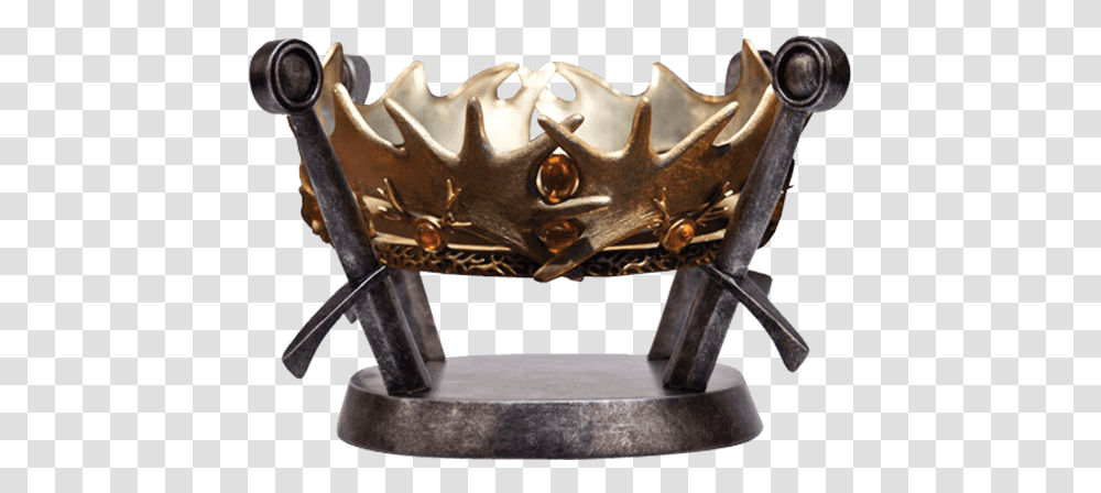 Download Hd Game Of Thrones Royal Crown Robert Baratheon Juego De Tronos Corona Targaryen, Bronze, Axe, Tool, Jewelry Transparent Png