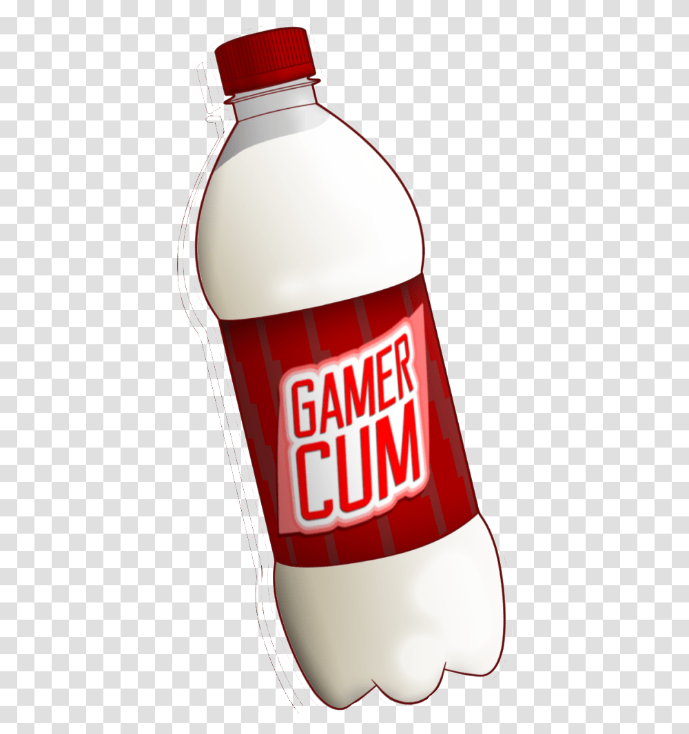 Download Hd Gamer Cum Bottle Illustration, Ketchup, Food, Beverage, Drink Transparent Png
