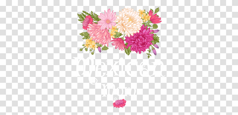 Download Hd Garden Flowers Mexican Mom Mexican Flowers, Dahlia, Plant, Label, Text Transparent Png
