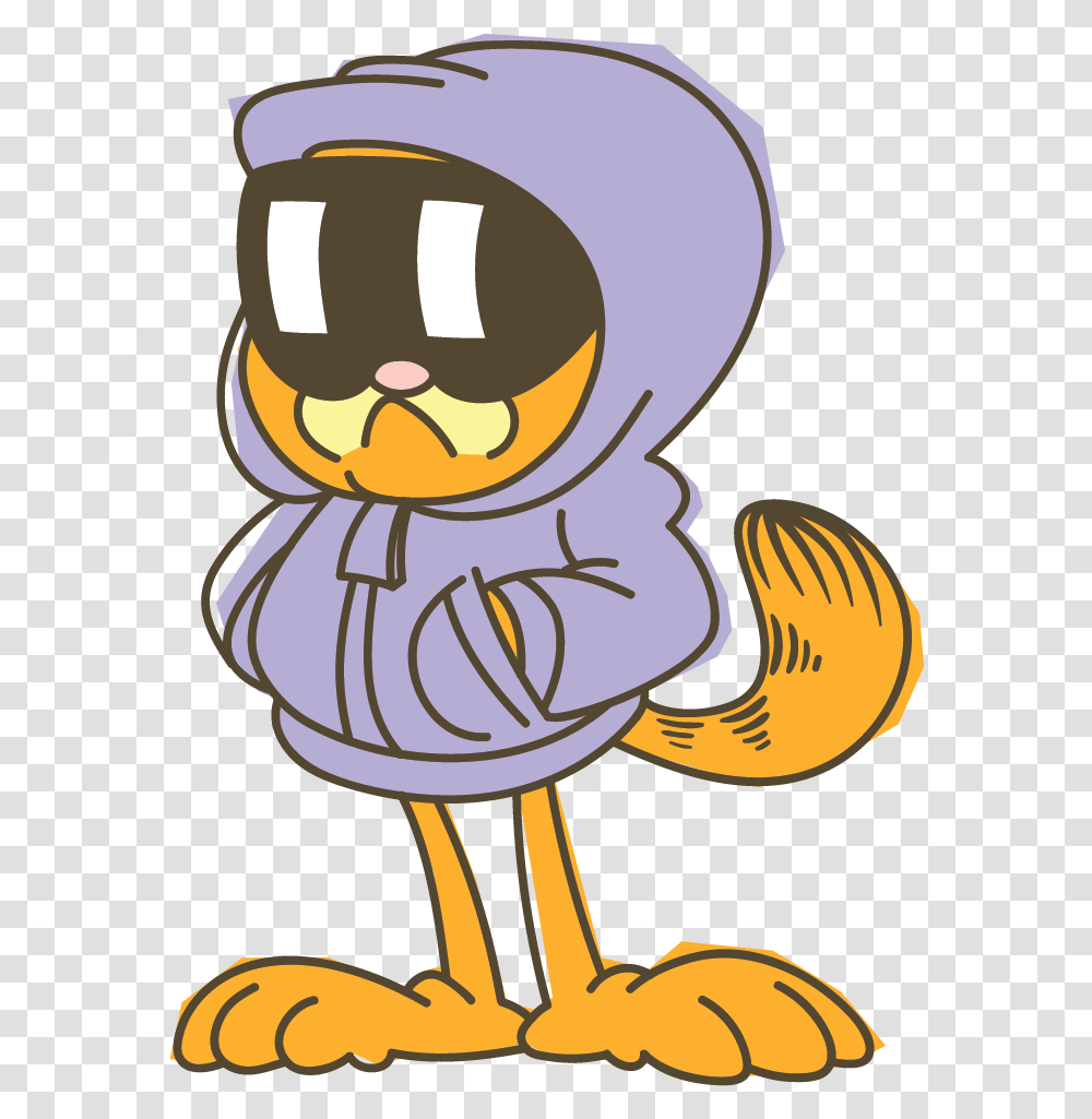 Download Hd Garfield Line Stickers Bare Tree Media Cool Garfield Line Stickers Transparent Png