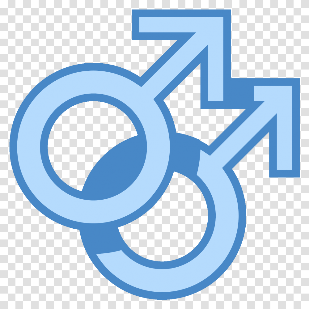Download Hd Gay Pride Icon Male On Male Symbol Cloud Meadow Male Holstaur, Cross, Machine, Key, Gear Transparent Png