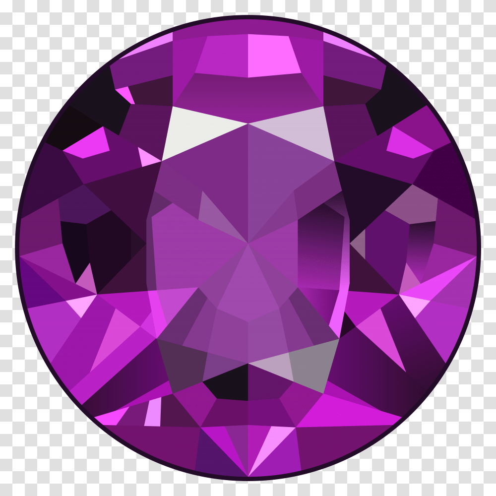 Download Hd Gems Clipart Purple Diamond Jewel Clipart, Gemstone, Jewelry, Accessories, Accessory Transparent Png