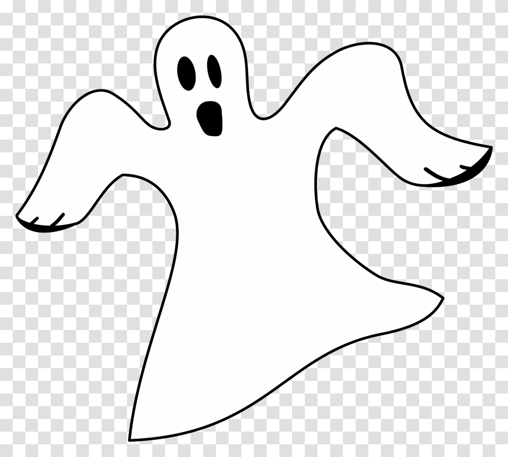 Download Hd Ghostly Clipart Clear White Ghost Clipart, Stencil, Axe, Tool, Silhouette Transparent Png