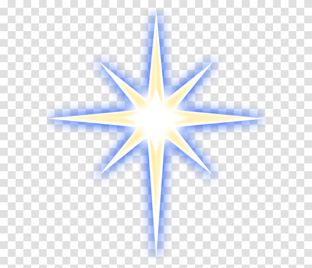 Download Hd Glitter Clipart Magic Sparkles Star Of Christmas Star Clip Art, Cross, Symbol, Lighting, Star Symbol Transparent Png