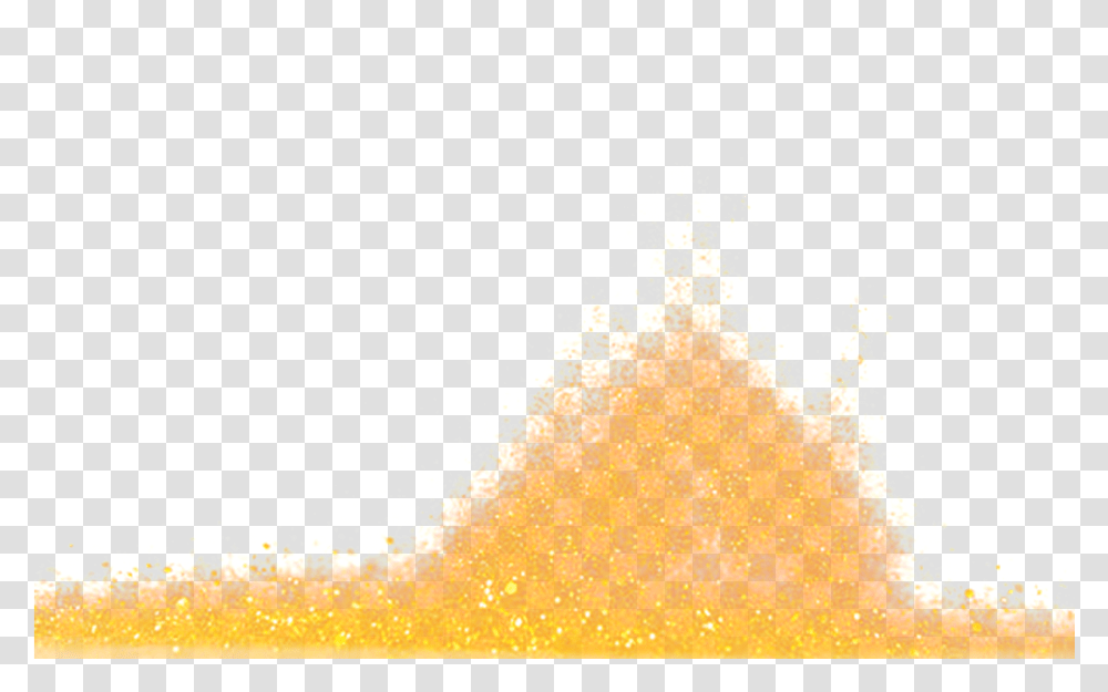 Download Hd Gold Flutters With A Material Salpicaduras De Arena, Bonfire, Flame, Powder, Paper Transparent Png