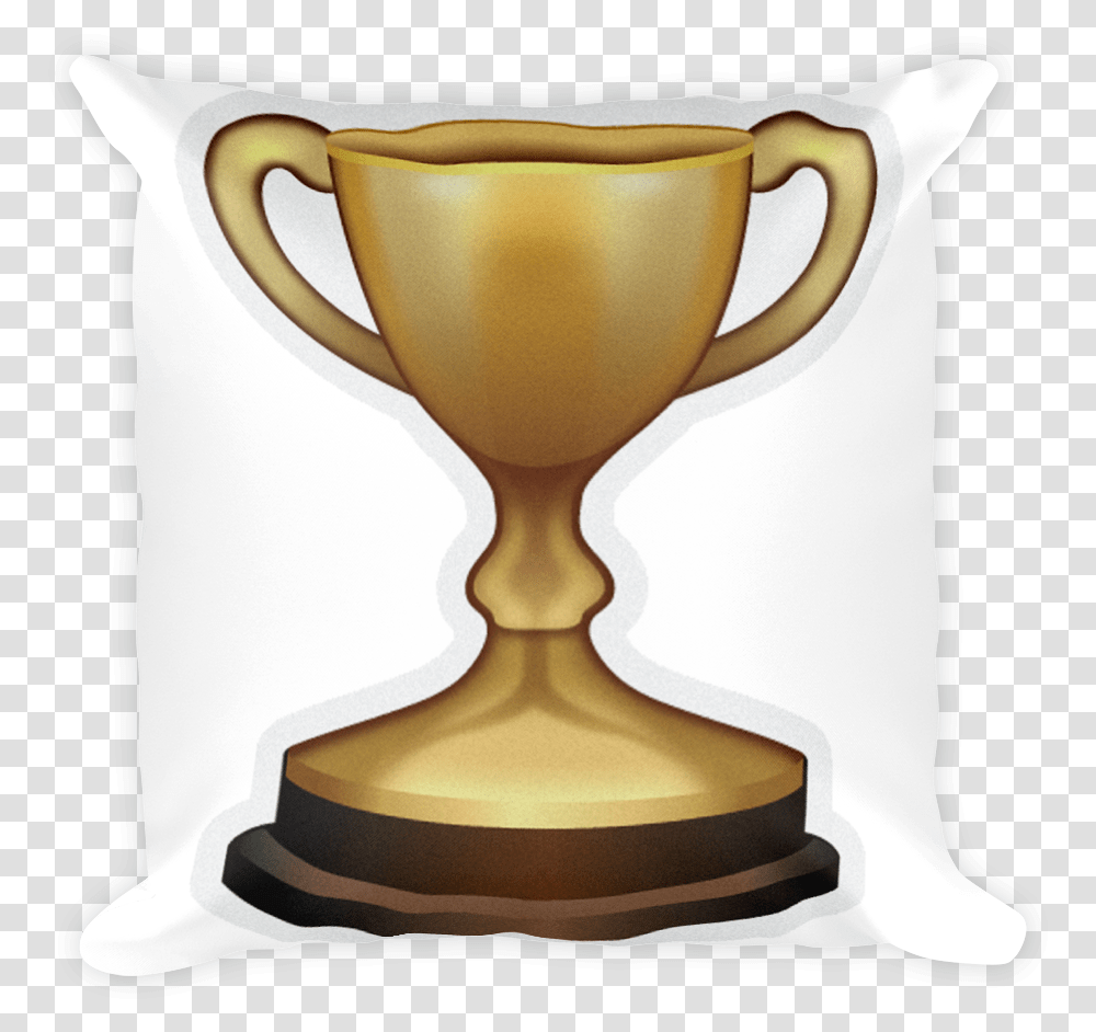 Download Hd Gold Football Award Trophy Emoji Trophy, Lamp Transparent Png