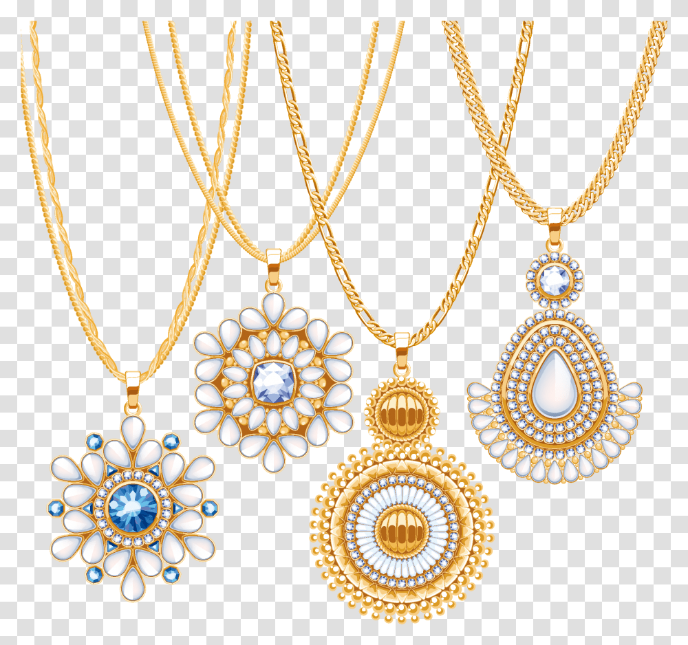 Download Hd Gold Jewellery Pic Jewellery Vector, Pendant, Accessories, Accessory, Necklace Transparent Png