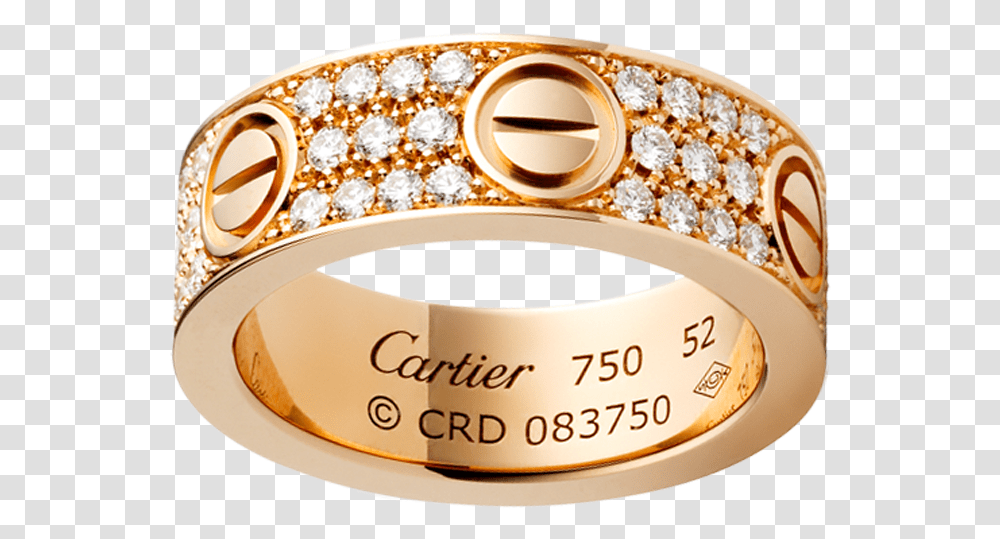 Download Hd Gold Jewelry Pile Iced Out Cartier Ring Cartier Love Ring Replica, Accessories, Accessory Transparent Png