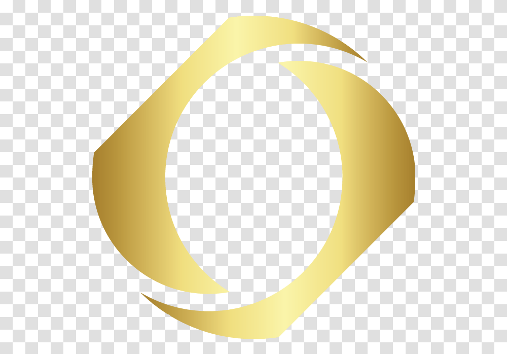 Download Hd Golden Curve Abstract Logo Circle Circle, Eclipse, Astronomy, Text, Symbol Transparent Png