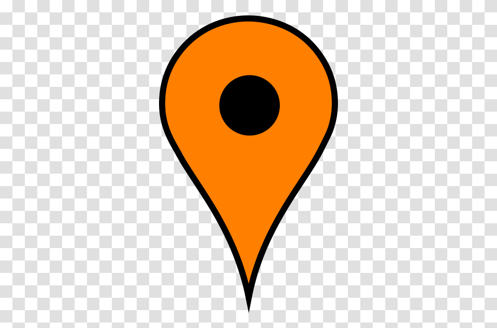 Download Hd Google Maps Pin Orange Google Map Pin, Heart, Plectrum, Hand, Pillow Transparent Png