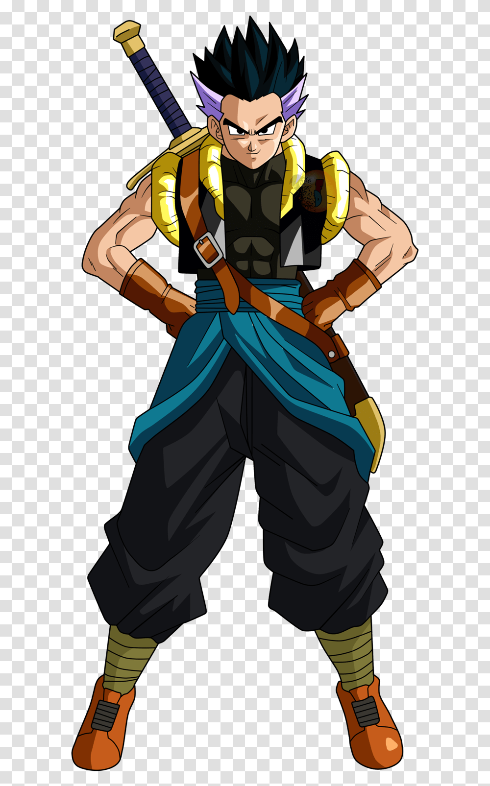 Download Hd Gotenks Xeno Anime Anything Dragon Xeno Gotenks, Costume, Person, Ninja, Clothing Transparent Png