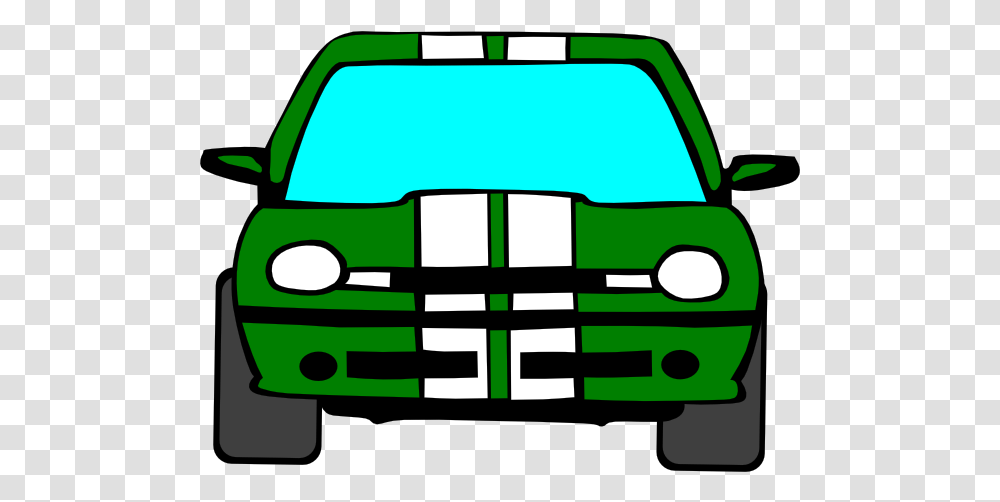 Download Hd Green Car Clip Art Car Clipart Cartoon Front Of Car Clipart, Vehicle, Transportation, Bumper, Van Transparent Png