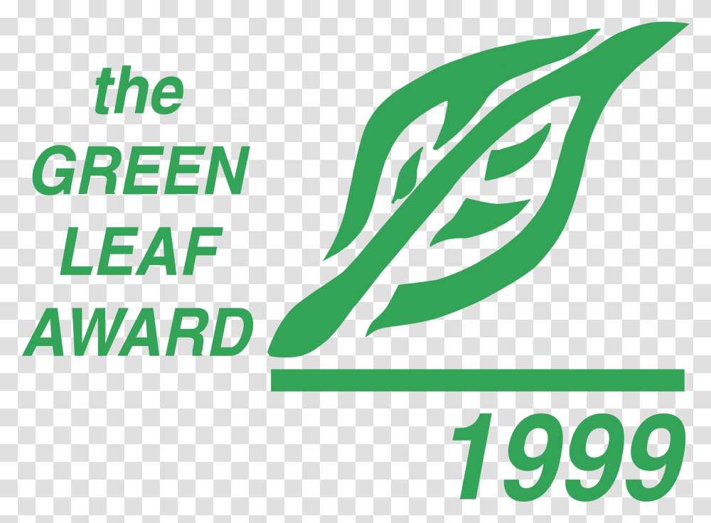 Download Hd Green Leaf Award Logo Graphic Graphic Design, Text, Alphabet, Poster, Advertisement Transparent Png