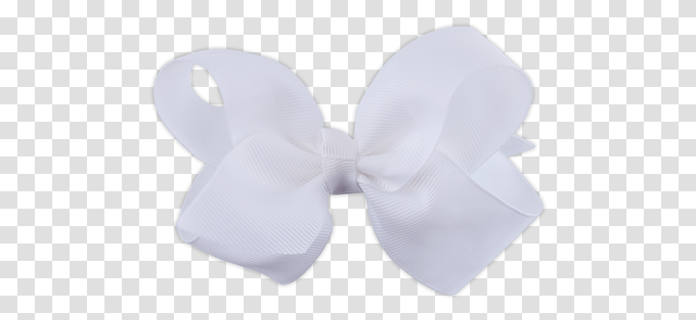 Download Hd Grosgrain Ribbon Hair Bow White Hair Ribbon, Tie, Accessories, Accessory, Bow Tie Transparent Png