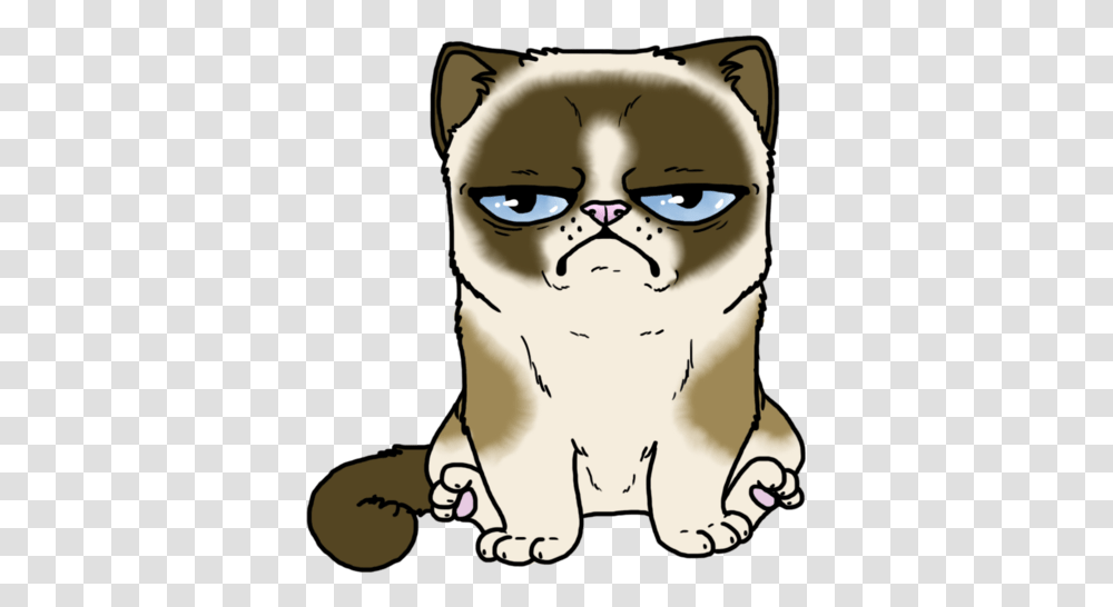Download Hd Grumpy Cat Coloured By Fudgethedog D5zh7u7 Grumpy Cat Christmas, Mammal, Animal, Pet, Wildlife Transparent Png