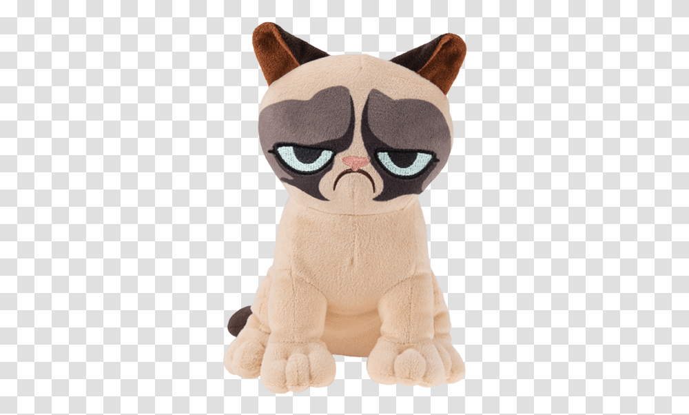 Download Hd Grumpy Cat Plush Image Nicepngcom Grumpy Cat Stuffed Animal, Toy, Figurine, Doll Transparent Png