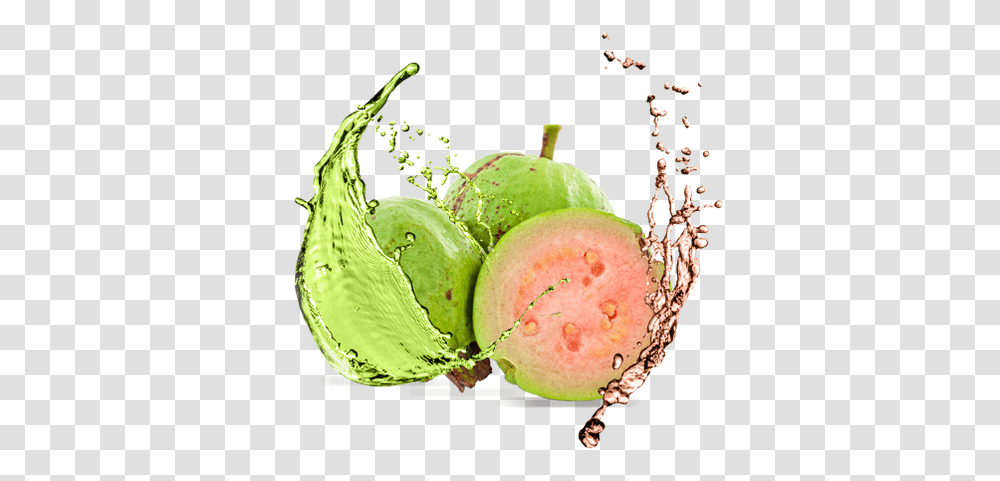 Download Hd Guava Juice Splash Guava Juice, Plant, Fruit, Food, Vegetable Transparent Png