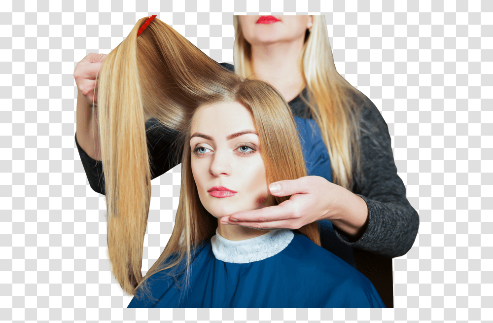 Download Hd Hair Hairdresser Image Girl, Person, Human, Worker, Face Transparent Png