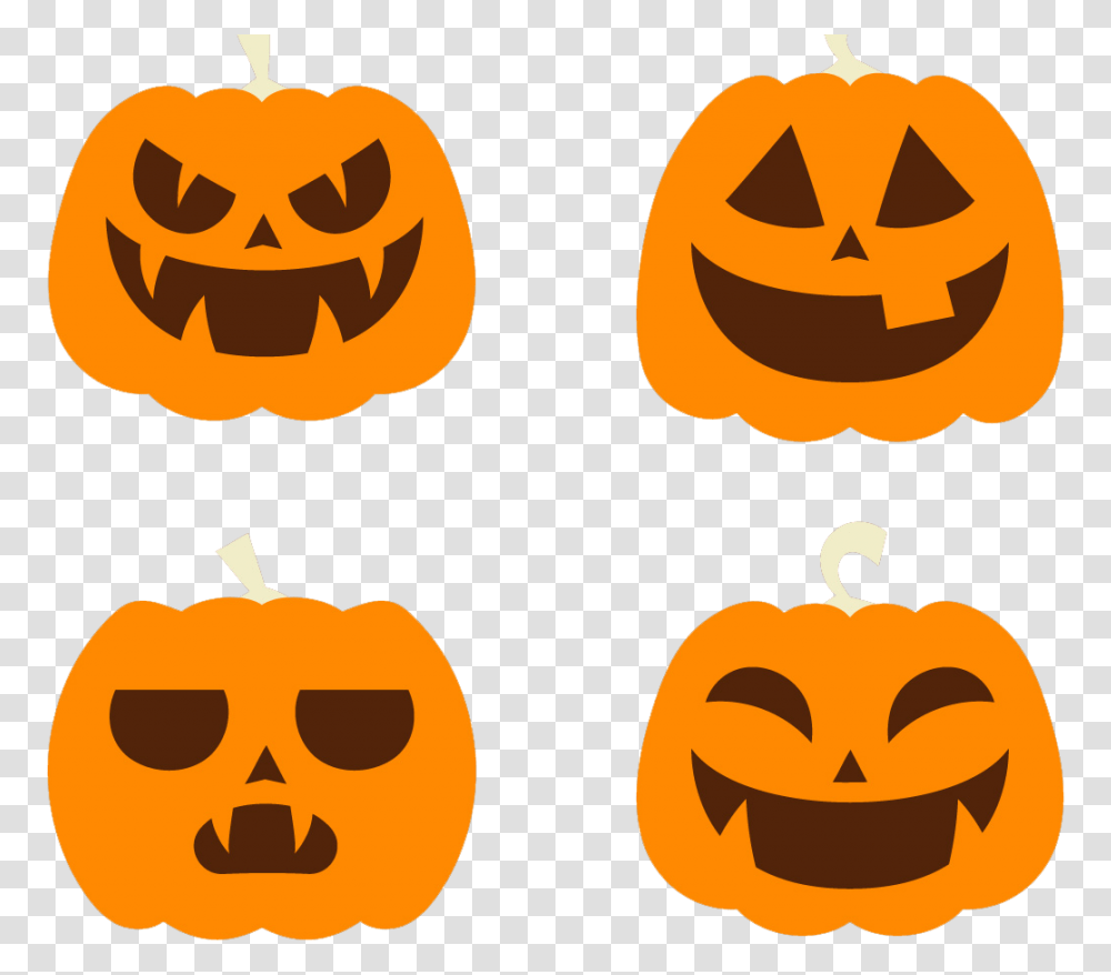 Download Hd Halloween Vector Free Pumpkin Vector Graphics, Vegetable, Plant, Food Transparent Png
