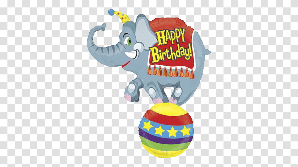 Download Hd Happy Birthday Circus Image Elefant Happy Birthday Clipart, Person, Leisure Activities, Adventure, Graphics Transparent Png