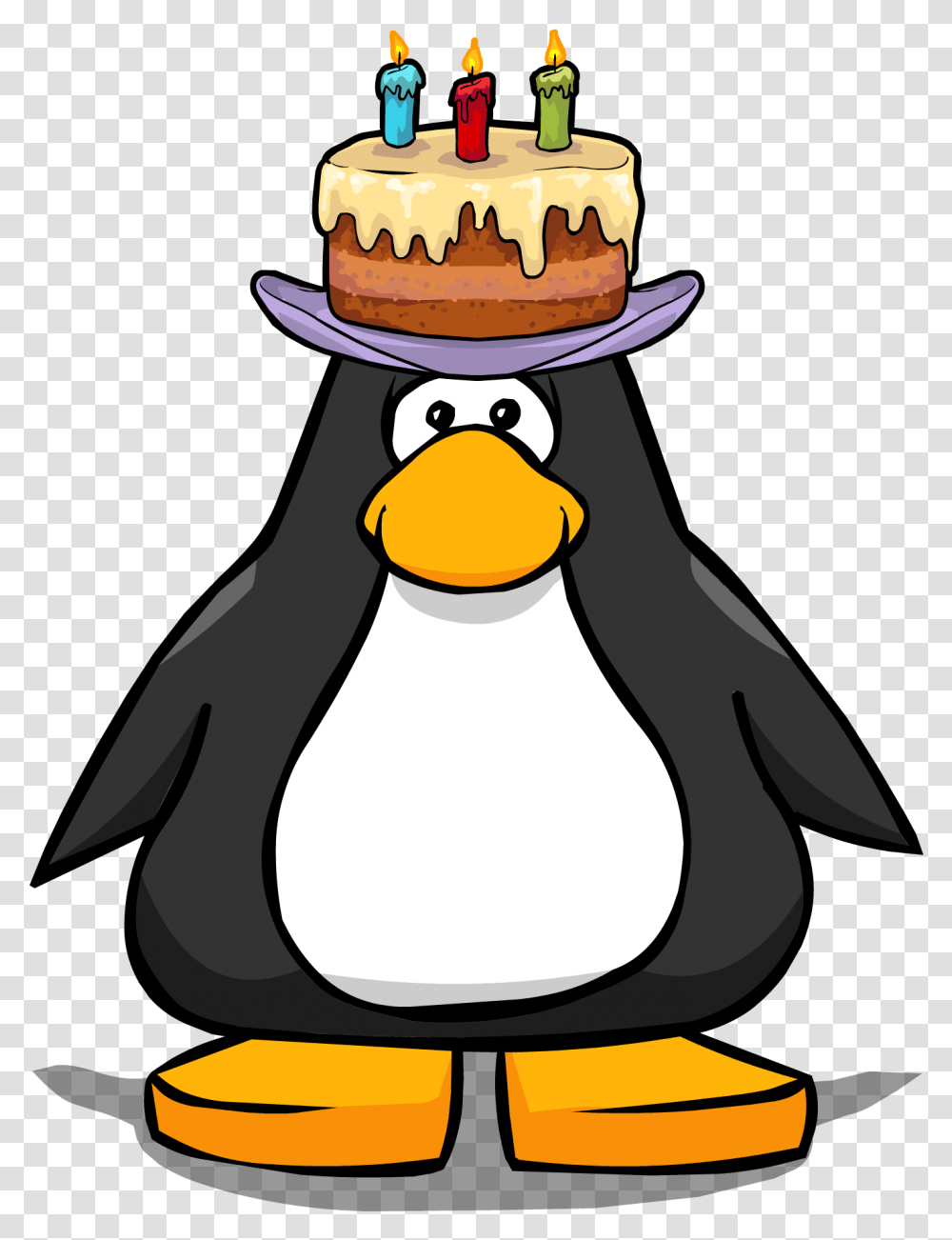 Download Hd Happy Birthday Hat Penguin Club Penguin Happy Birthday, Animal, Bird, Snowman, Winter Transparent Png