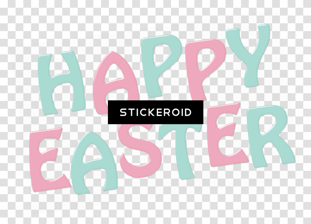 Download Hd Happy Easter Hdpng Graphic Design Graphic Design, Text, Alphabet, Word, Label Transparent Png