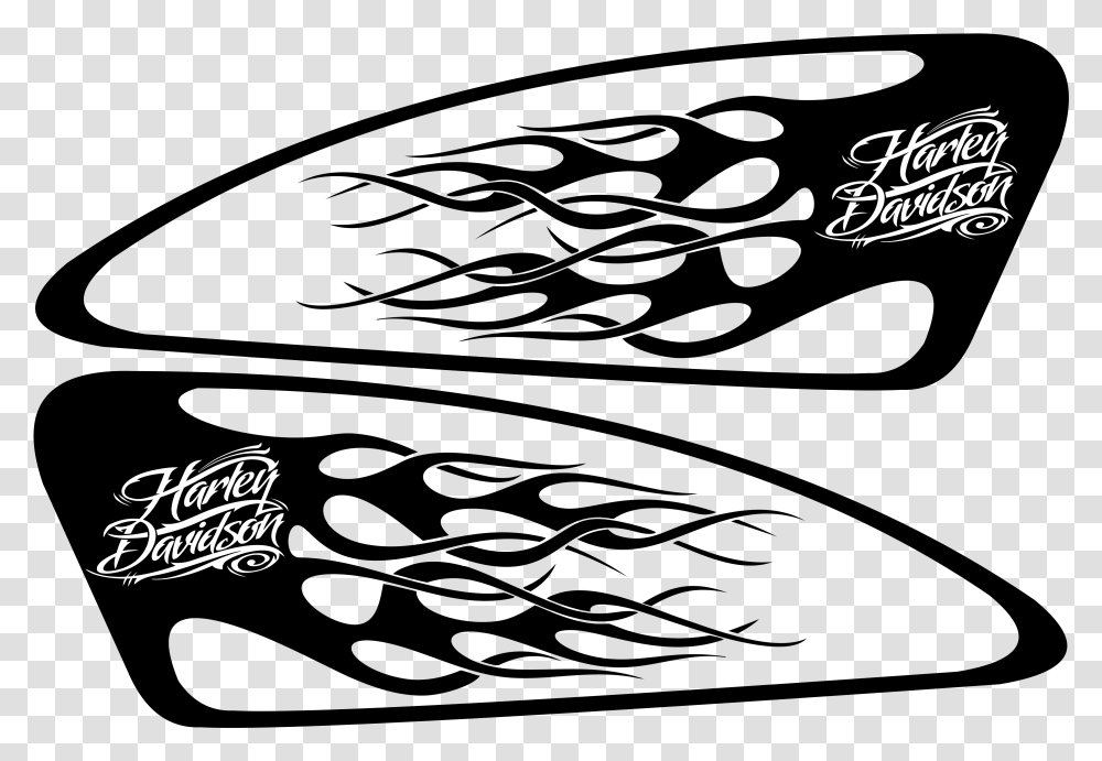 Download Hd Harley Decals Airbrush Gas Harley Davidson Gas Tank Stencils, Text, Logo, Symbol, Outdoors Transparent Png
