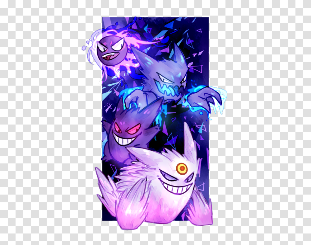 Download Hd Haunter Drawing Shiny Gastly Gastly Haunter Samsung S7 Edge Pokemon Cases, Graphics, Art, Floral Design, Pattern Transparent Png