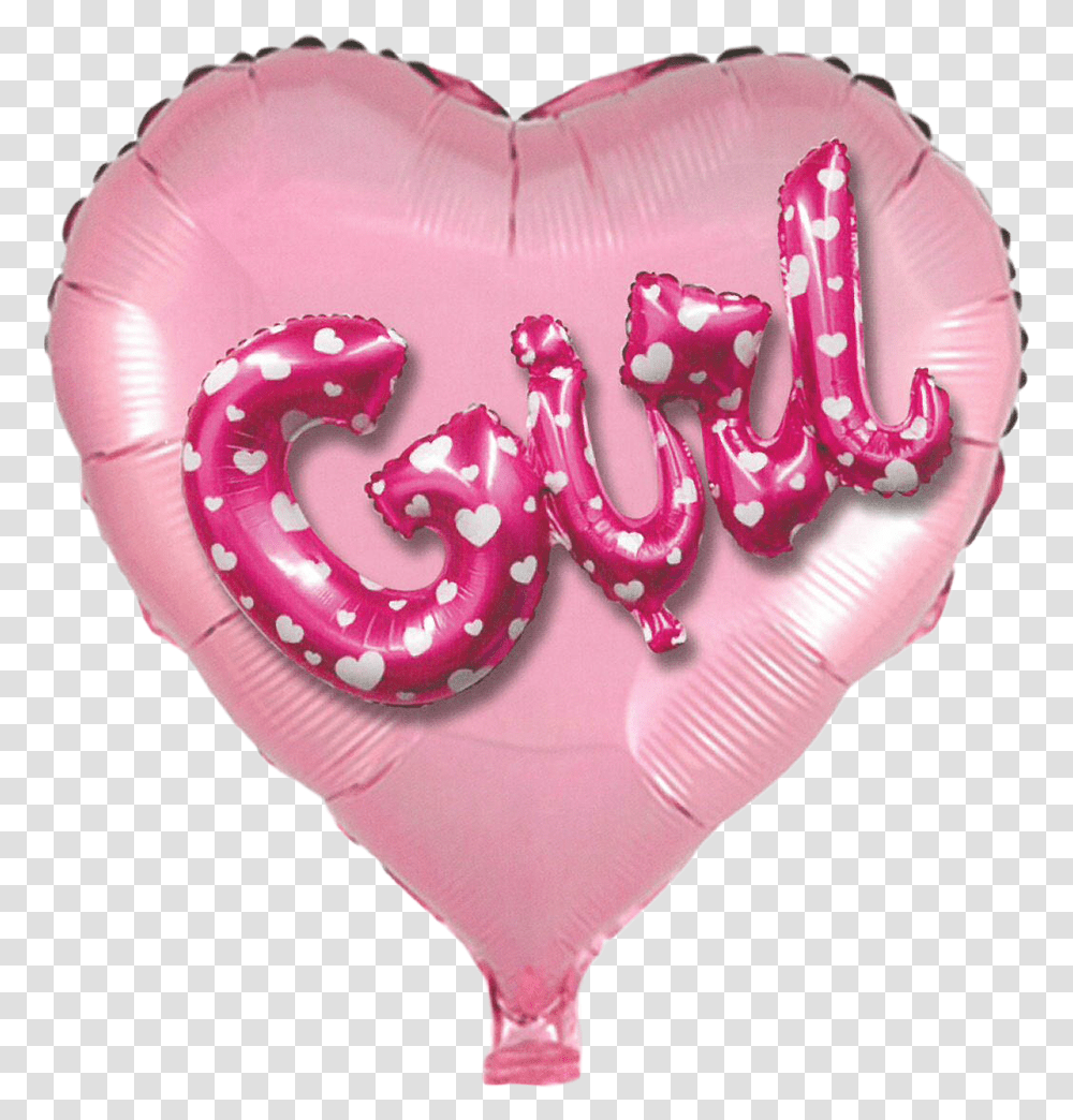 Download Hd Heart Balloons Balloon, Diaper, Sweets, Food, Confectionery Transparent Png