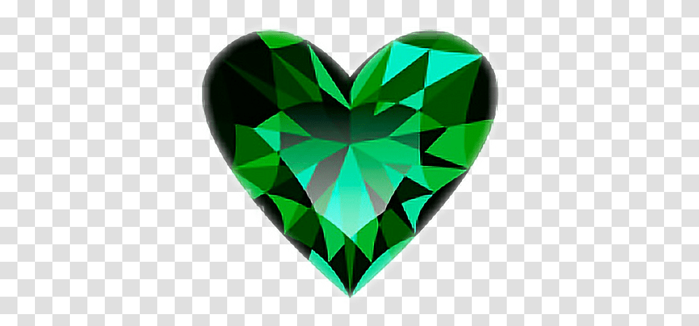 Download Hd Heart Green Emerald Gem Green Diamond Heart, Gemstone, Jewelry, Accessories, Accessory Transparent Png