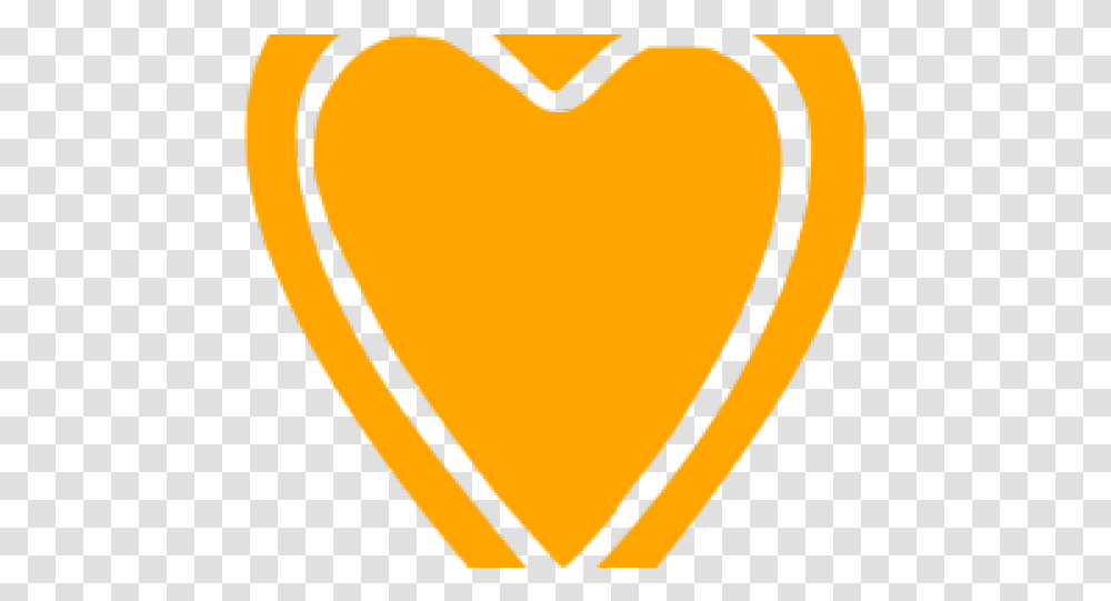 Download Hd Heart Icons Orange Girly, Label, Text, Rug, Sticker Transparent Png