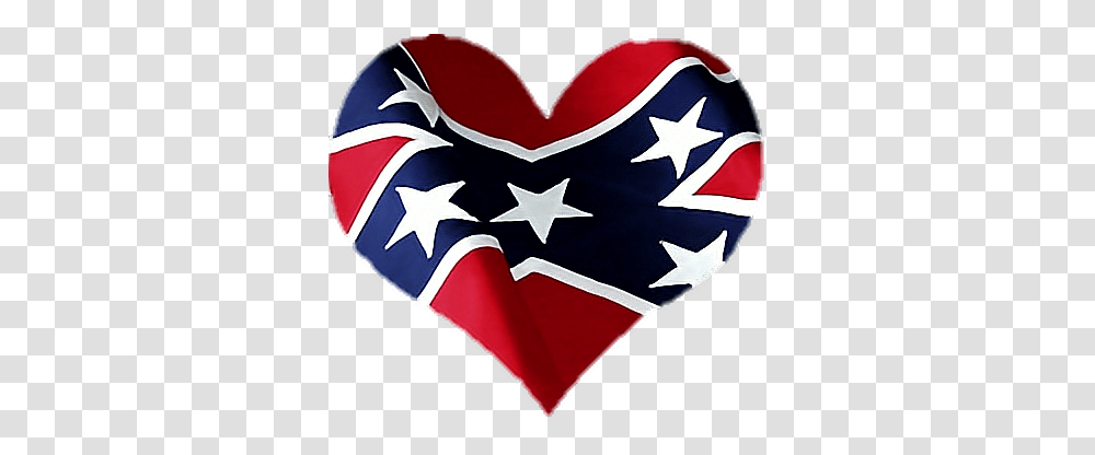 Download Hd Heart Love Confederate Flag Rebel Flag Vinyl Wrap, Symbol, American Flag, Star Symbol Transparent Png