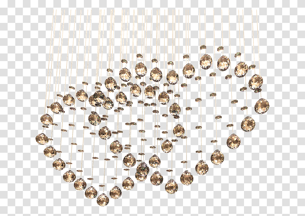 Download Hd Heart Shaped Decorative Crystal Curtain Double Curtain, Chandelier, Lamp, Accessories, Accessory Transparent Png