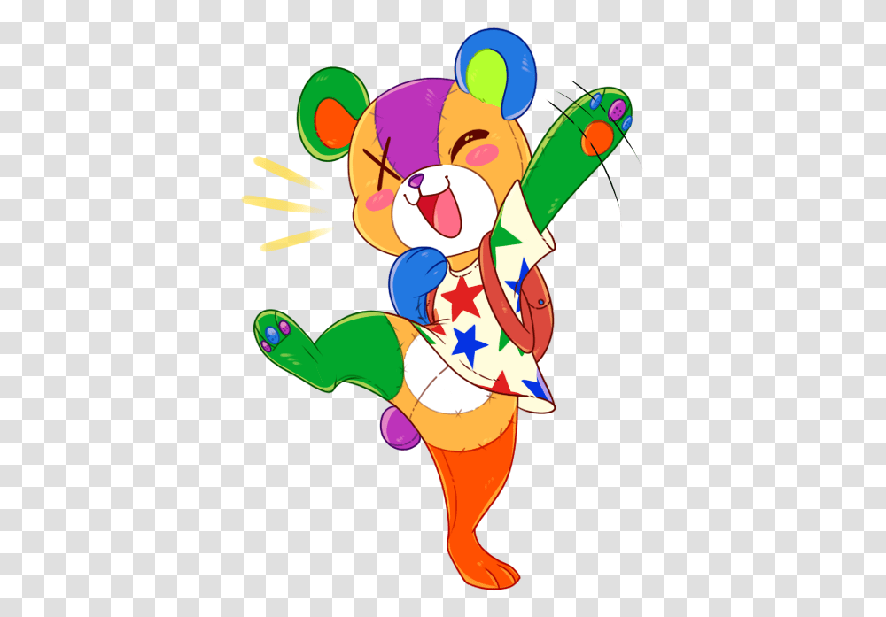 Download Hd He'll Leave You In Stitches By Thesoleil Stitches Gif Animal Crossing, Performer, Clown, Juggling, Art Transparent Png